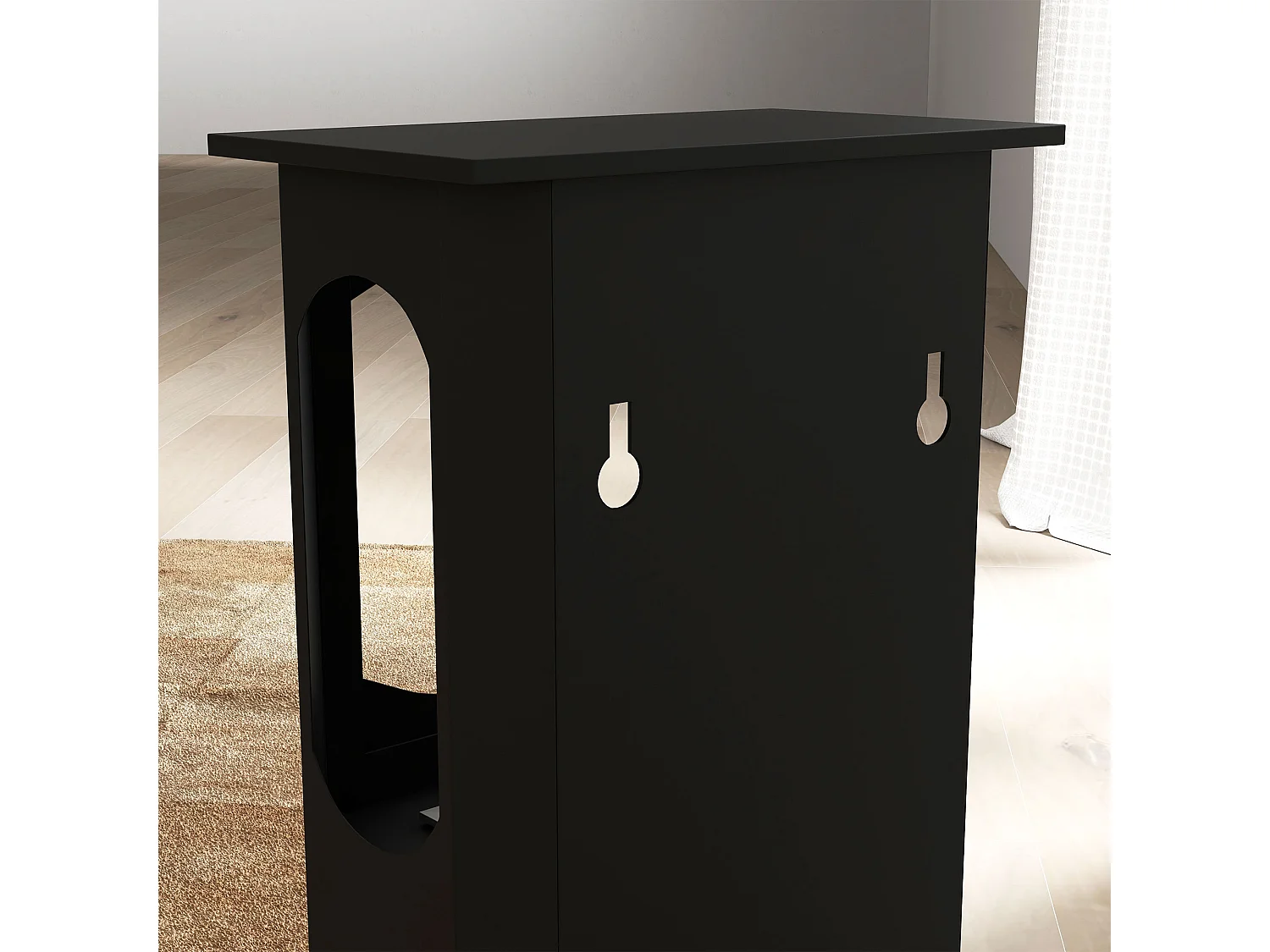 Caminetto bioetanolo con bruciatore 1.2 litri durata 3 ore nero