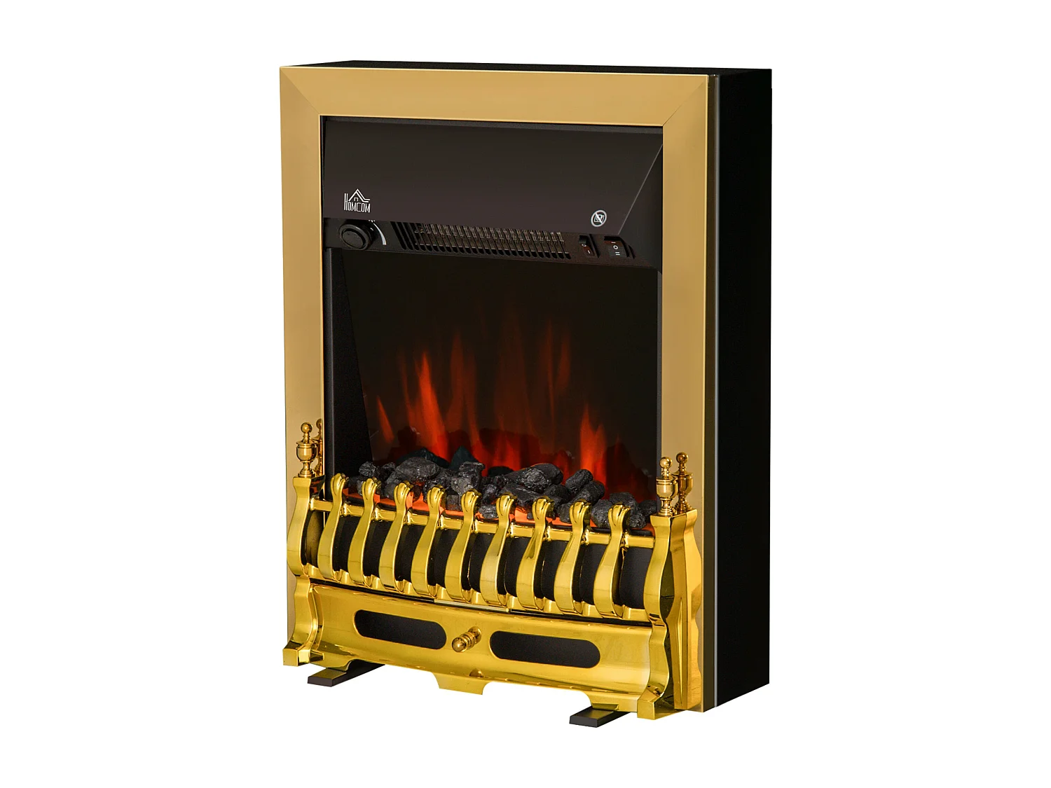 Camino elettrico da incasso o a terra effetto fiamma 1000w/2000w