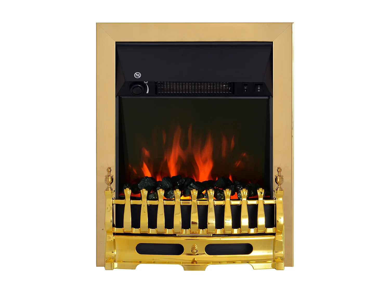 Camino elettrico da incasso o a terra effetto fiamma 1000w/2000w
