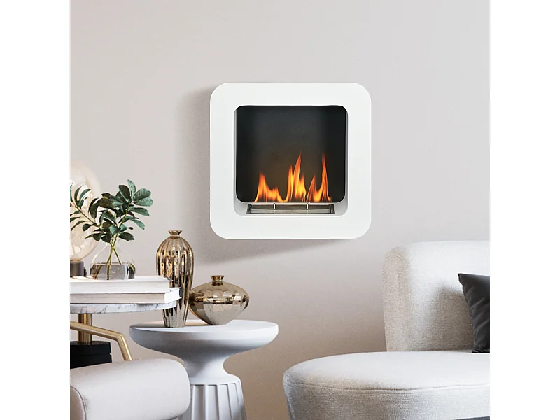 Camino bioetanolo in metallo 2.5h combustione e serbatoio 1.5l