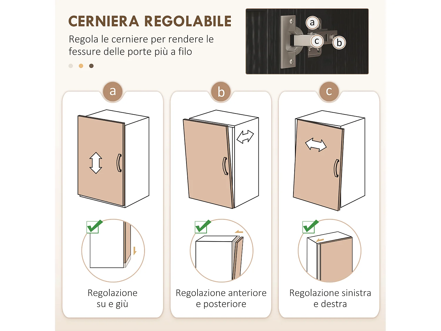 Mobile dispensa cucina a 9 ripiani regolabili color legno e nero