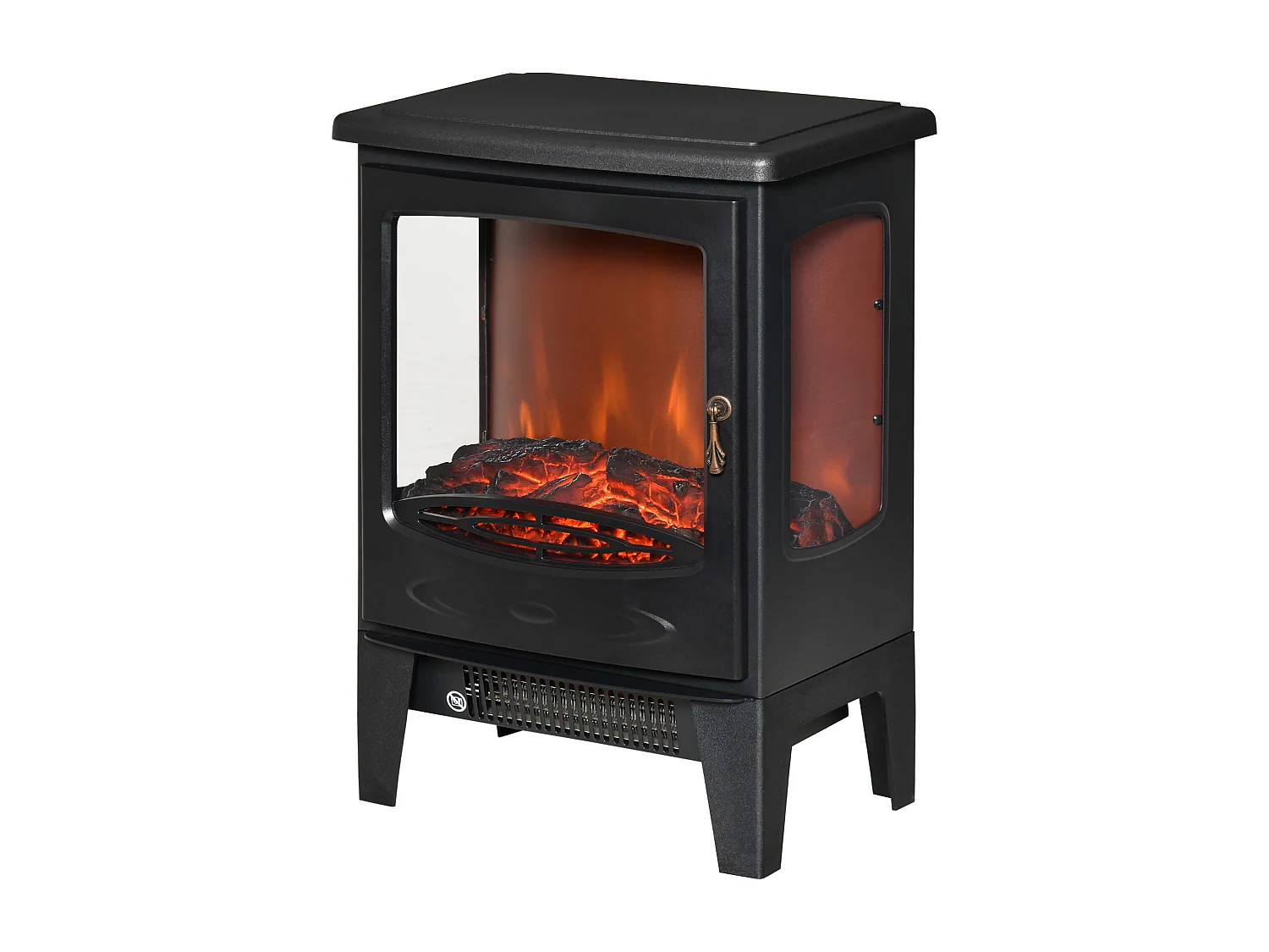 Caminetto elettrico regolabile 900w-1800w effetto fiamma led