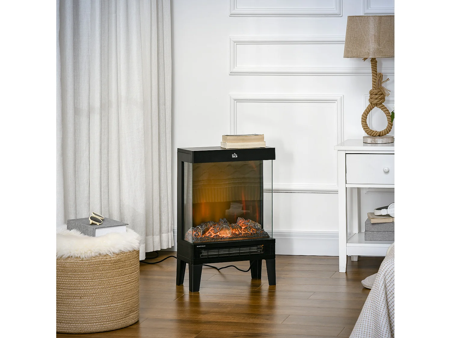 Caminetto elettrico da 1000w / 2000w con fiamma led realistica