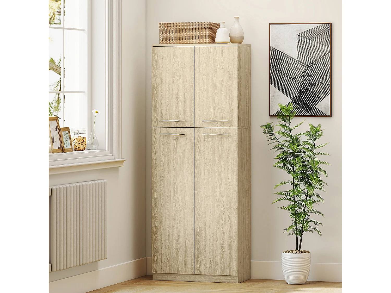 Credenza cucina mobile dispensa con 2 armadietti