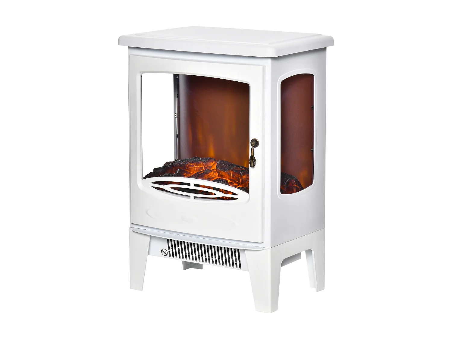 Caminetto elettrico regolabile 900w-1800w effetto fiamma led