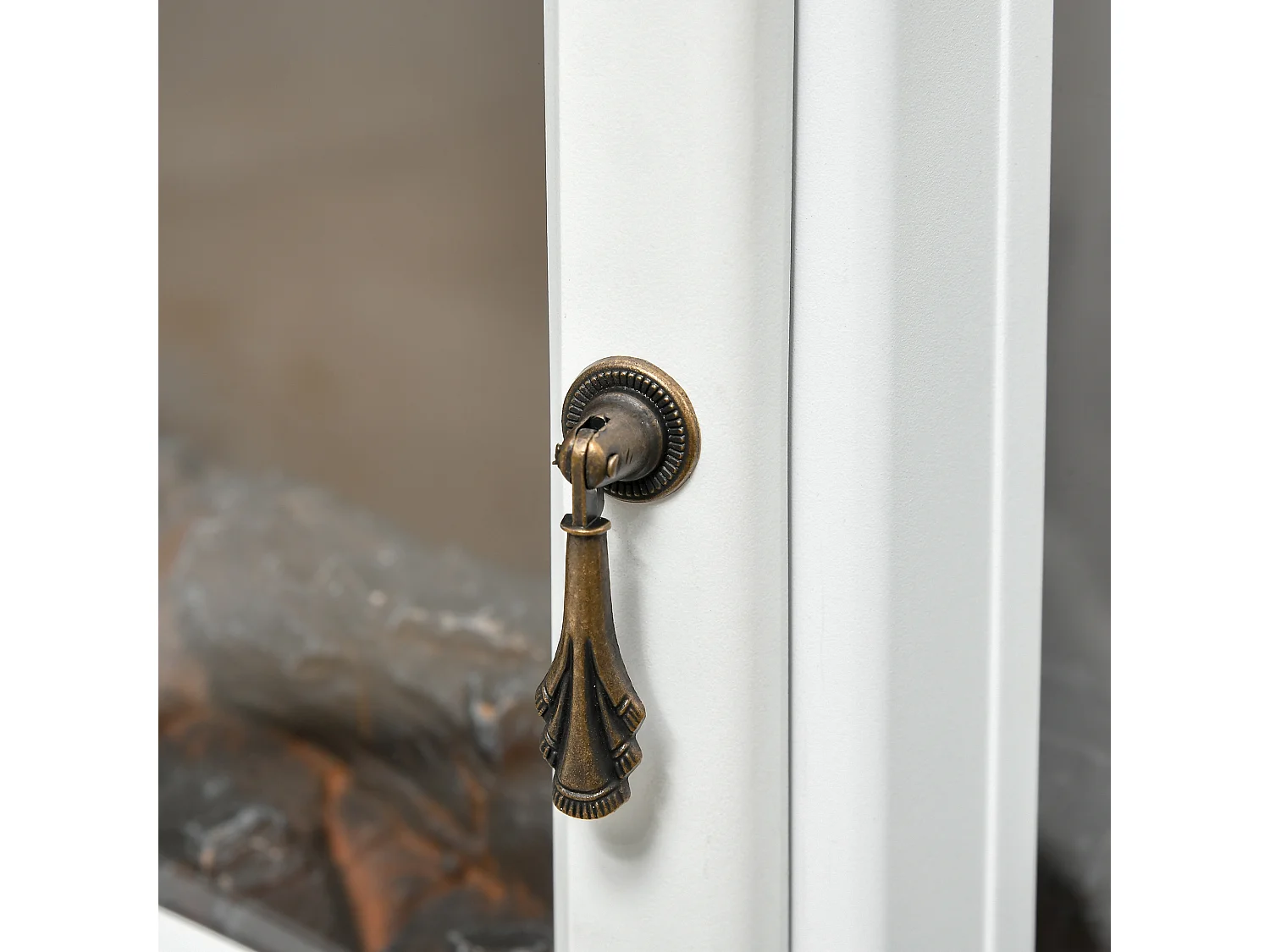 Caminetto elettrico regolabile 900w-1800w effetto fiamma led