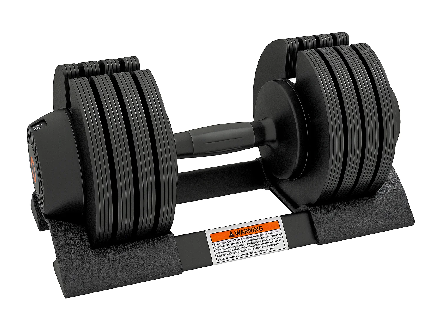 Set pesi regolabili in acciaio e abs 7/13/18/24 kg con base nero