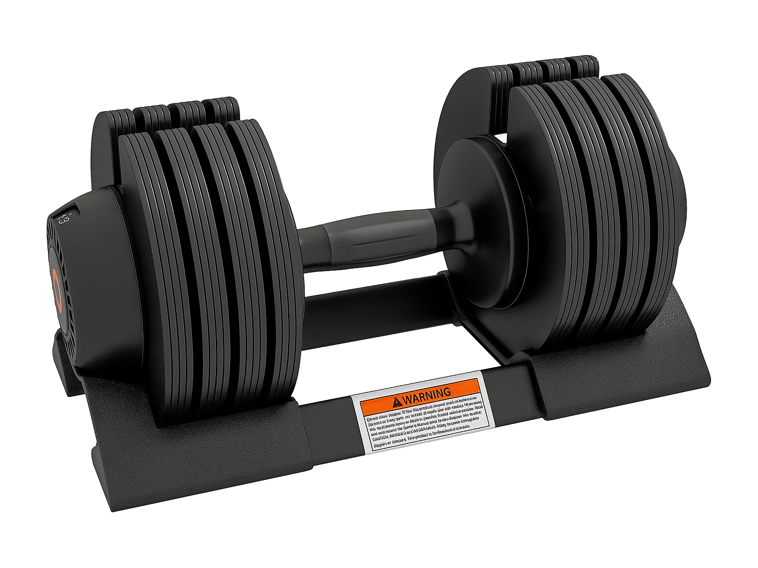 Set pesi regolabili in acciaio e abs 7/13/18/24 kg con base nero