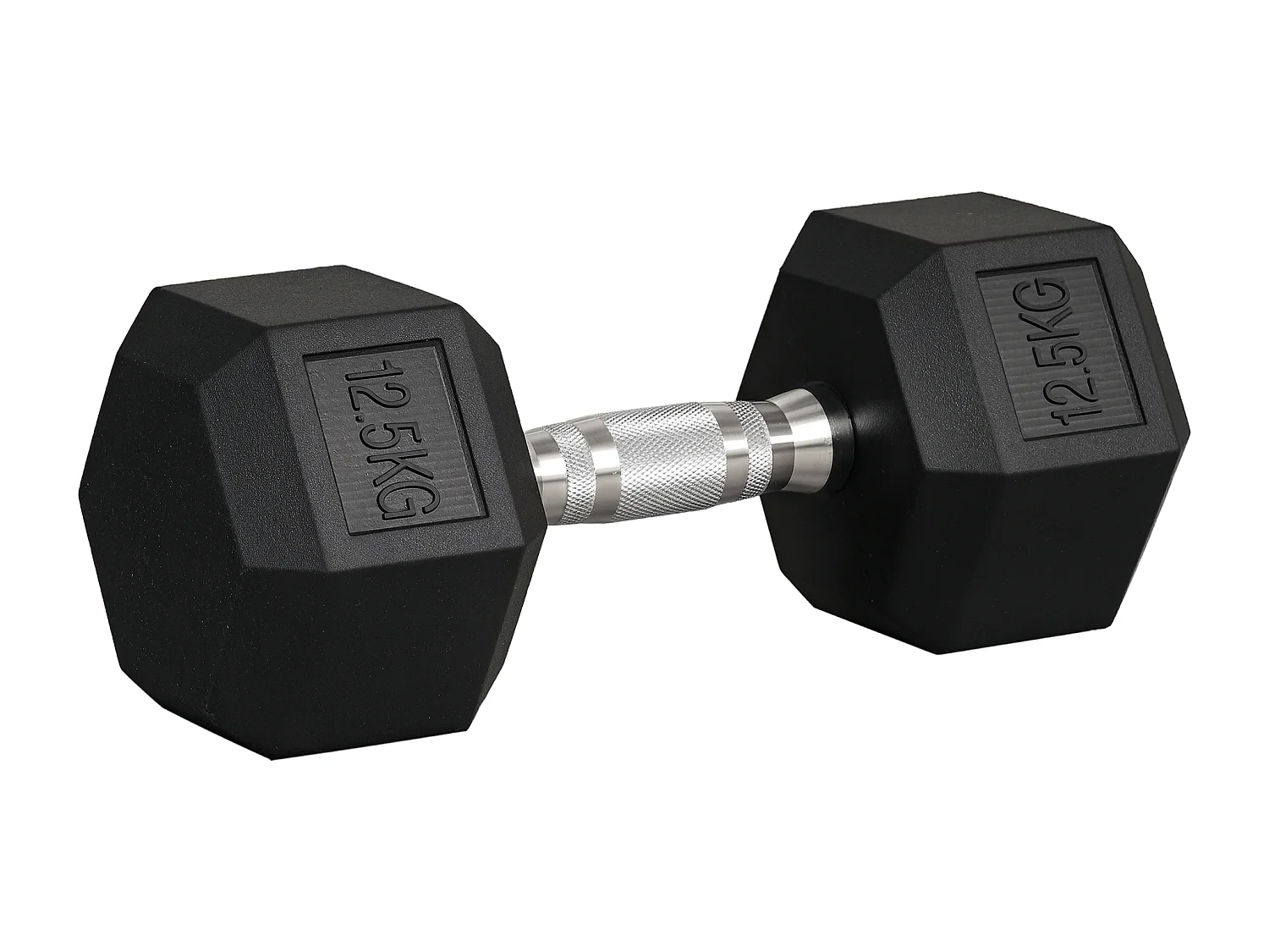 Manubrio da 12.5kg esagonale con impugnatura antiscivolo