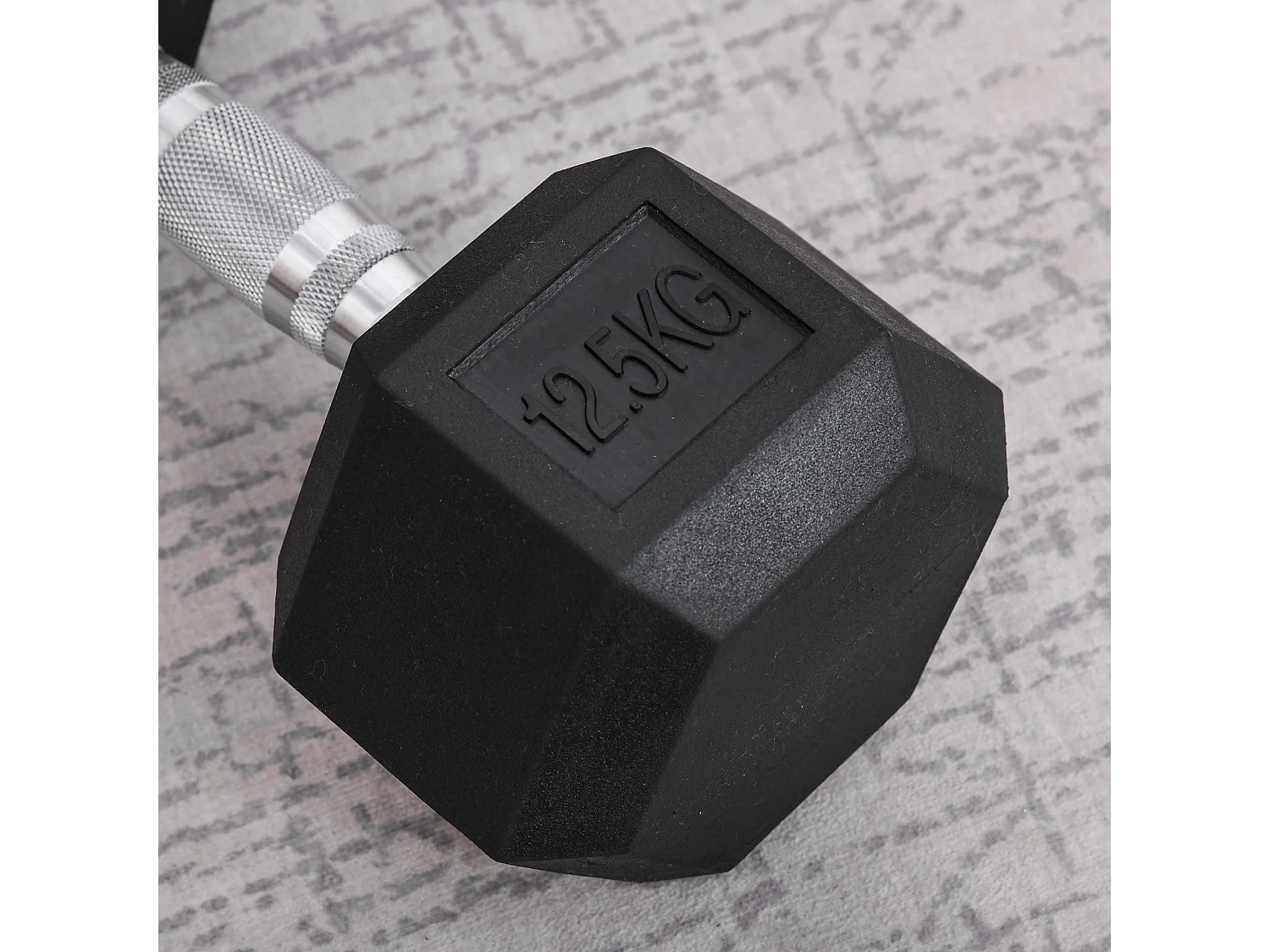 Manubrio da 12.5kg esagonale con impugnatura antiscivolo