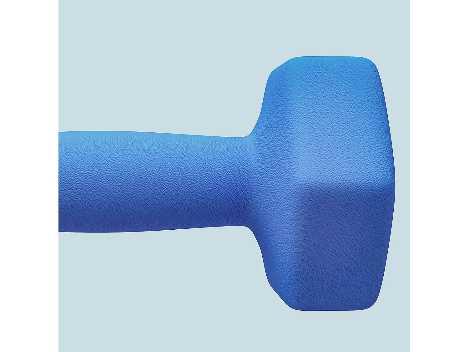Set 2 manubri esagonali da 2x7kg in metallo e plastica blu