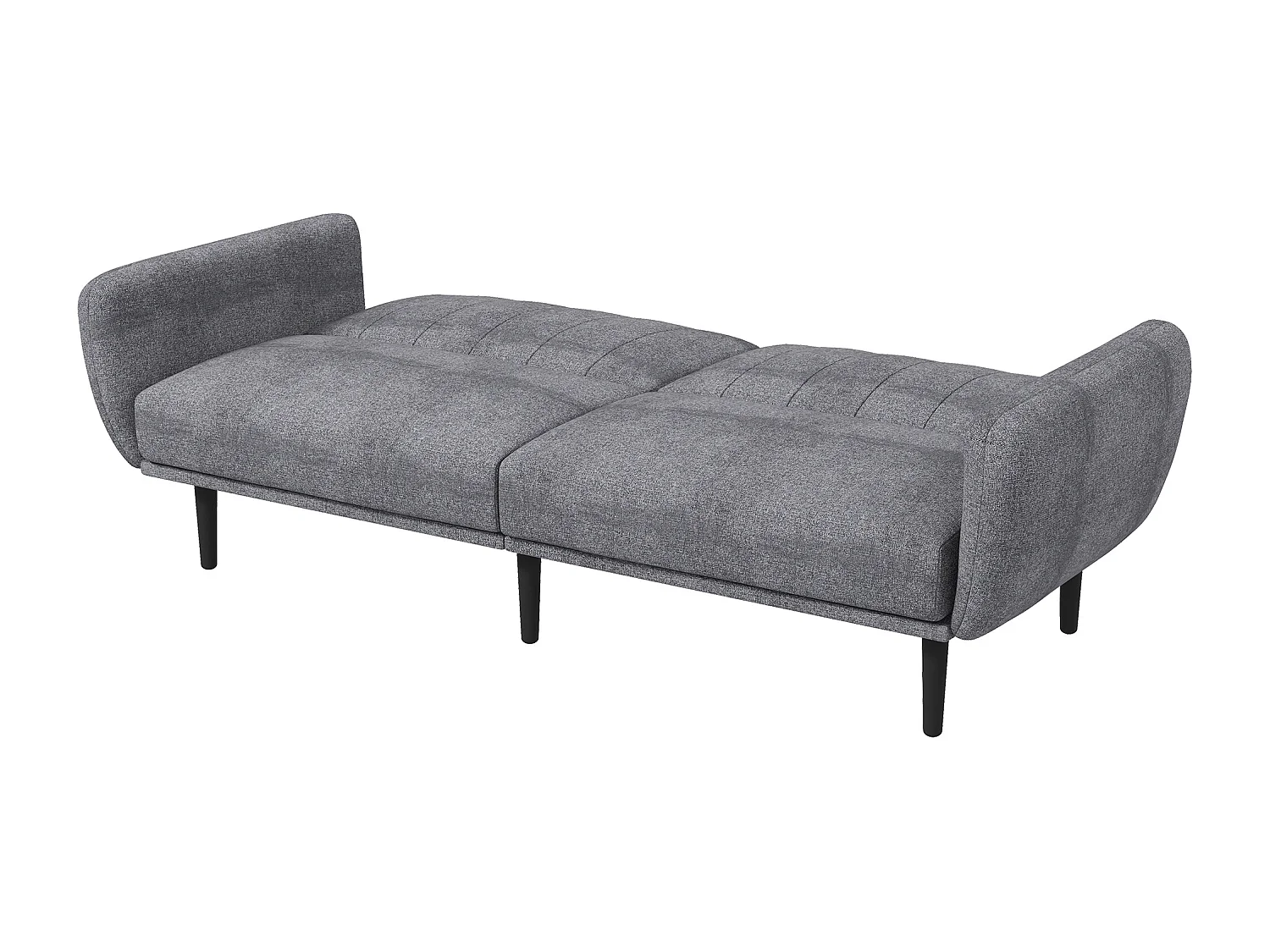 Divano letto 3 posti con schienale reclinabile a 3 livelli in tessuto