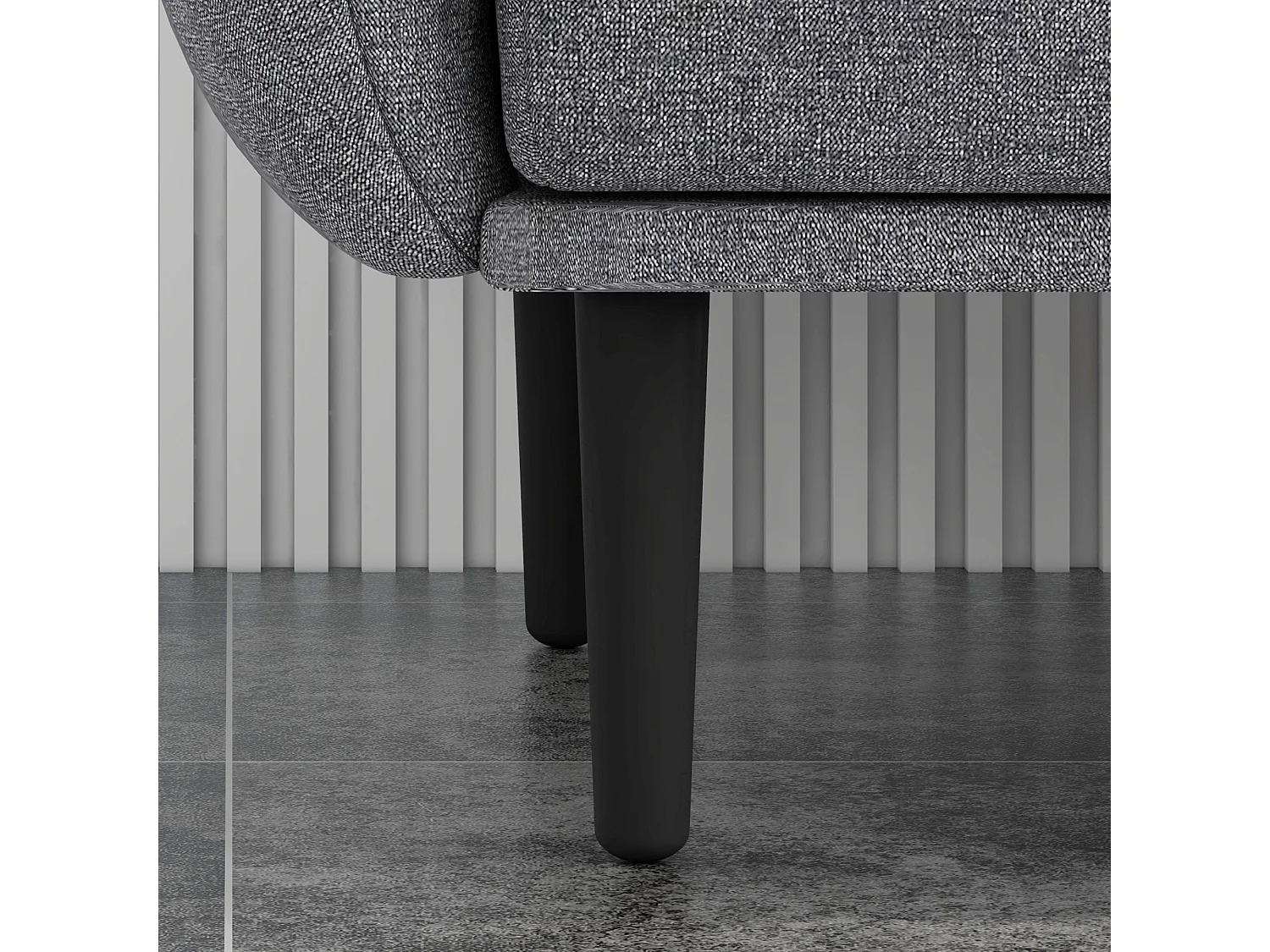 Divano letto 3 posti con schienale reclinabile a 3 livelli in tessuto