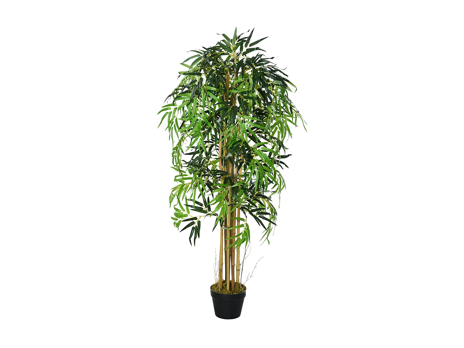 Bambù artificiale con vaso per interno ed esterno ø18x150cm