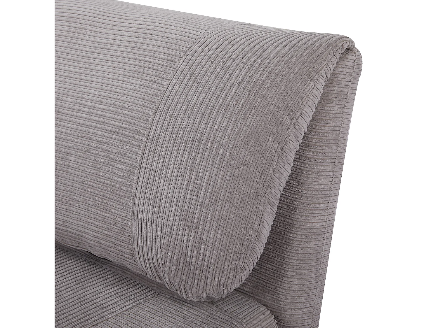 Poltrona letto 2 in 1 regolabile su 3 livelli seduta imbottita grigio