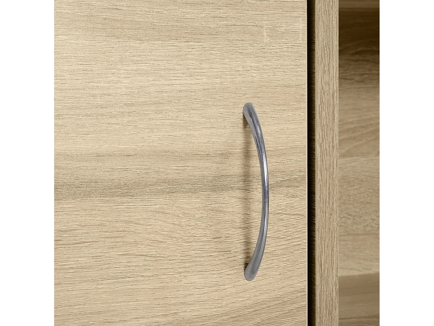 Mobile libreria con 3 ripiani e 4 scomparti in legno