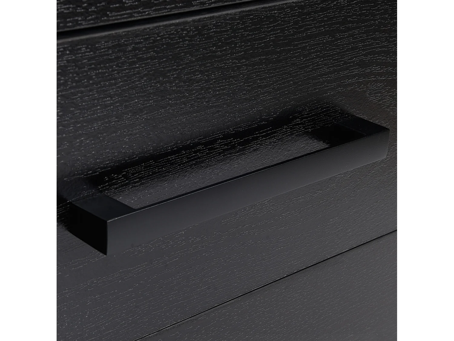 Cassettiera portadocumenti da ufficio a 3 cassetti con serratura nera