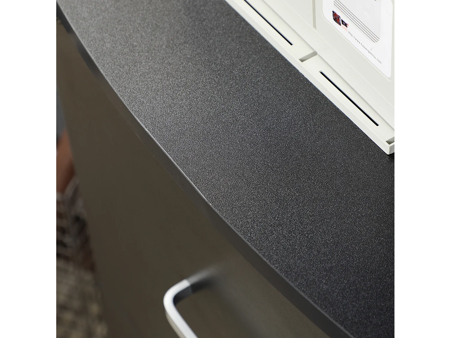 Armadietto da ufficio 2 cassetti 5 ruote in mdf e truciolato