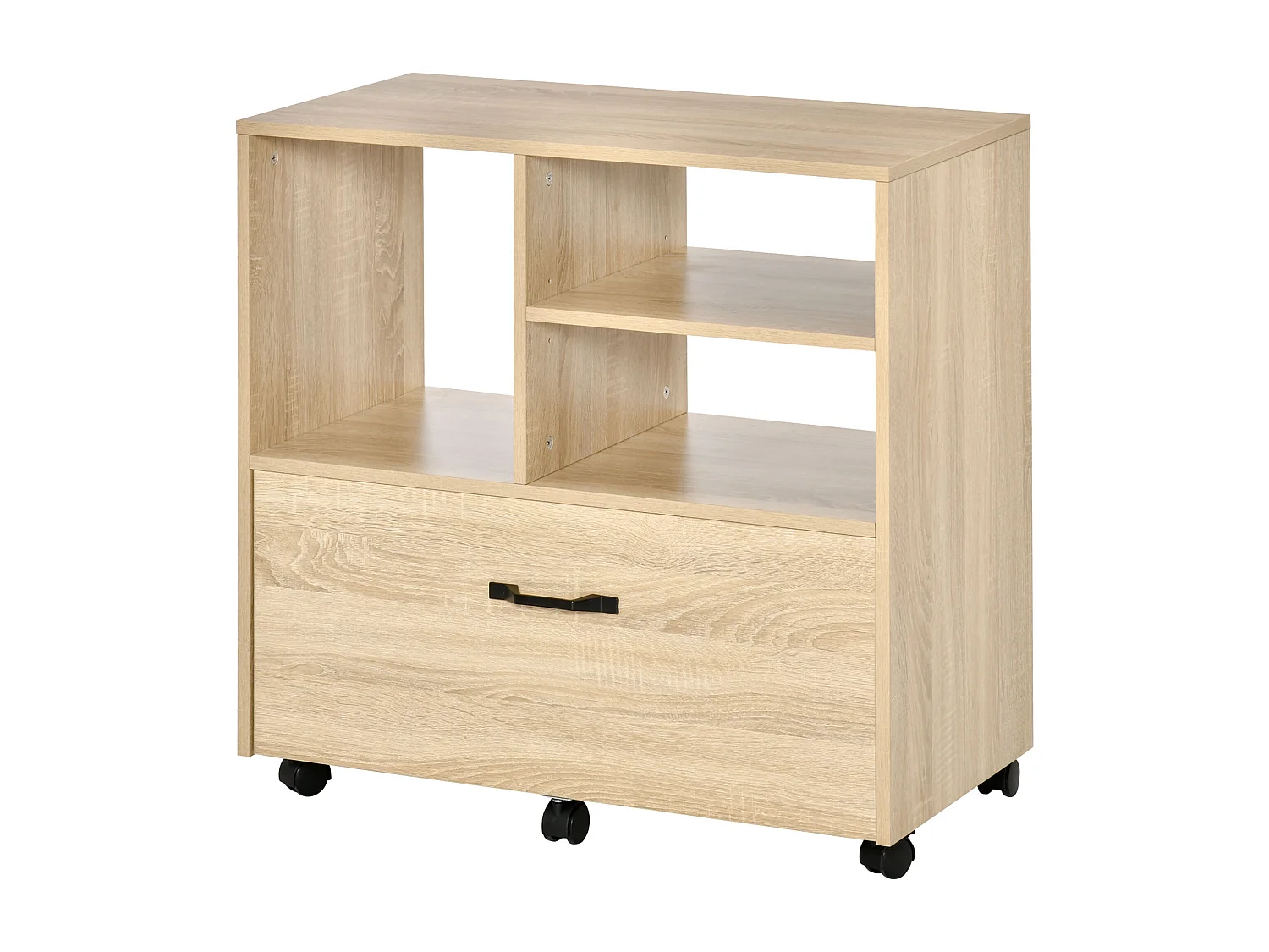 Mobile multiuso ufficio porta stampante 77x40x73cm legno