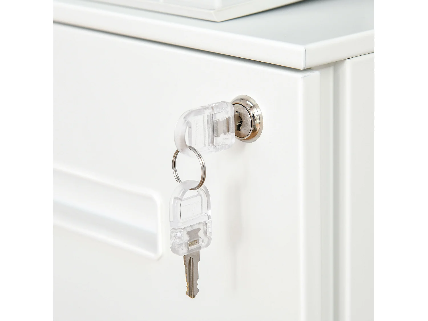 Cassettiera schedario 2 cassetti con serratura 39x48x67cm