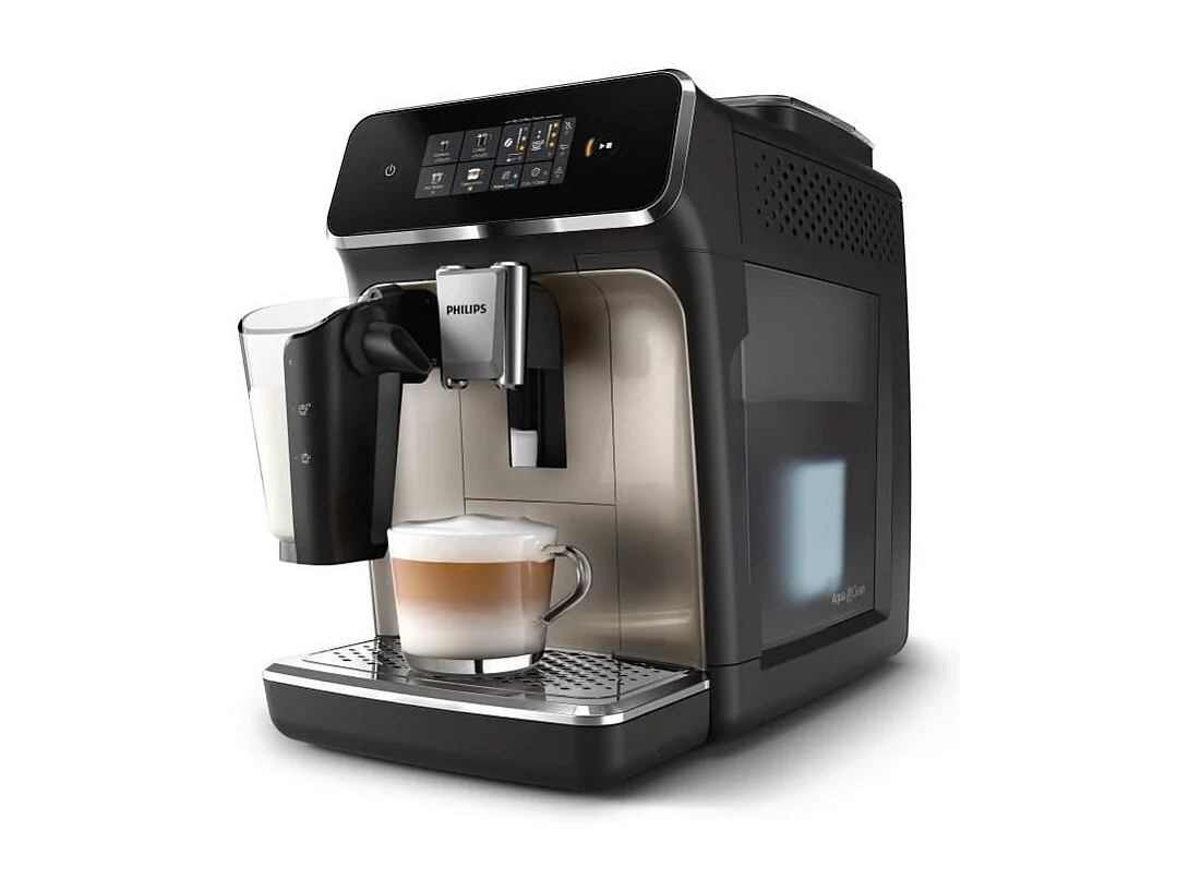 Machine a espresso automatique - PHILIPS - Silent Brew EP2336/40 - 4 boissons LatteGo - Noir chromé