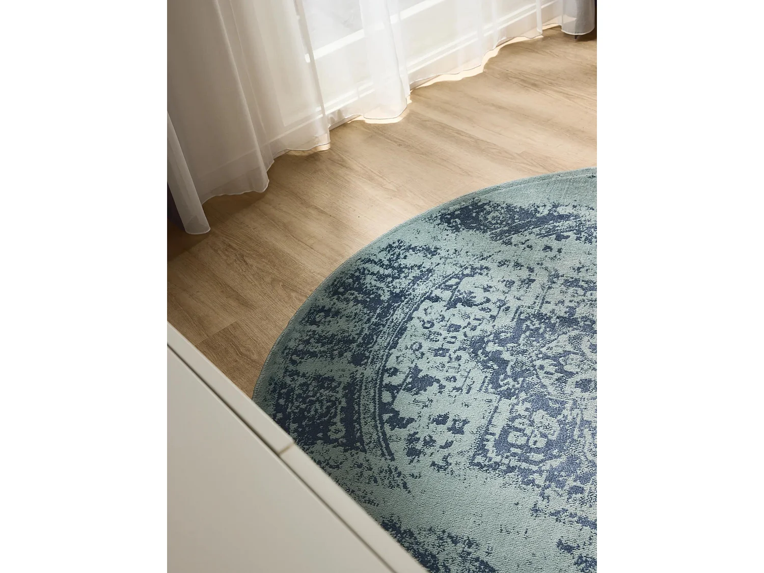 Tapis Suki Turquoise ø 160 cm rond
