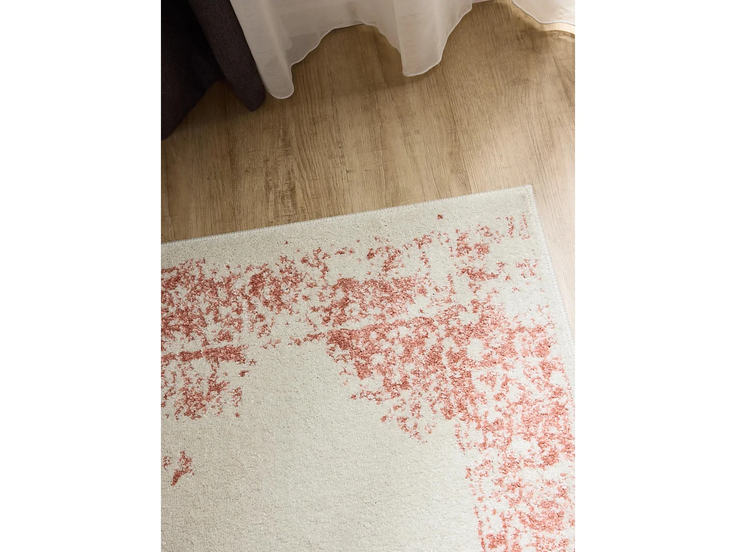 Tapis de couloir Sia Crème/Rose 80x240 cm