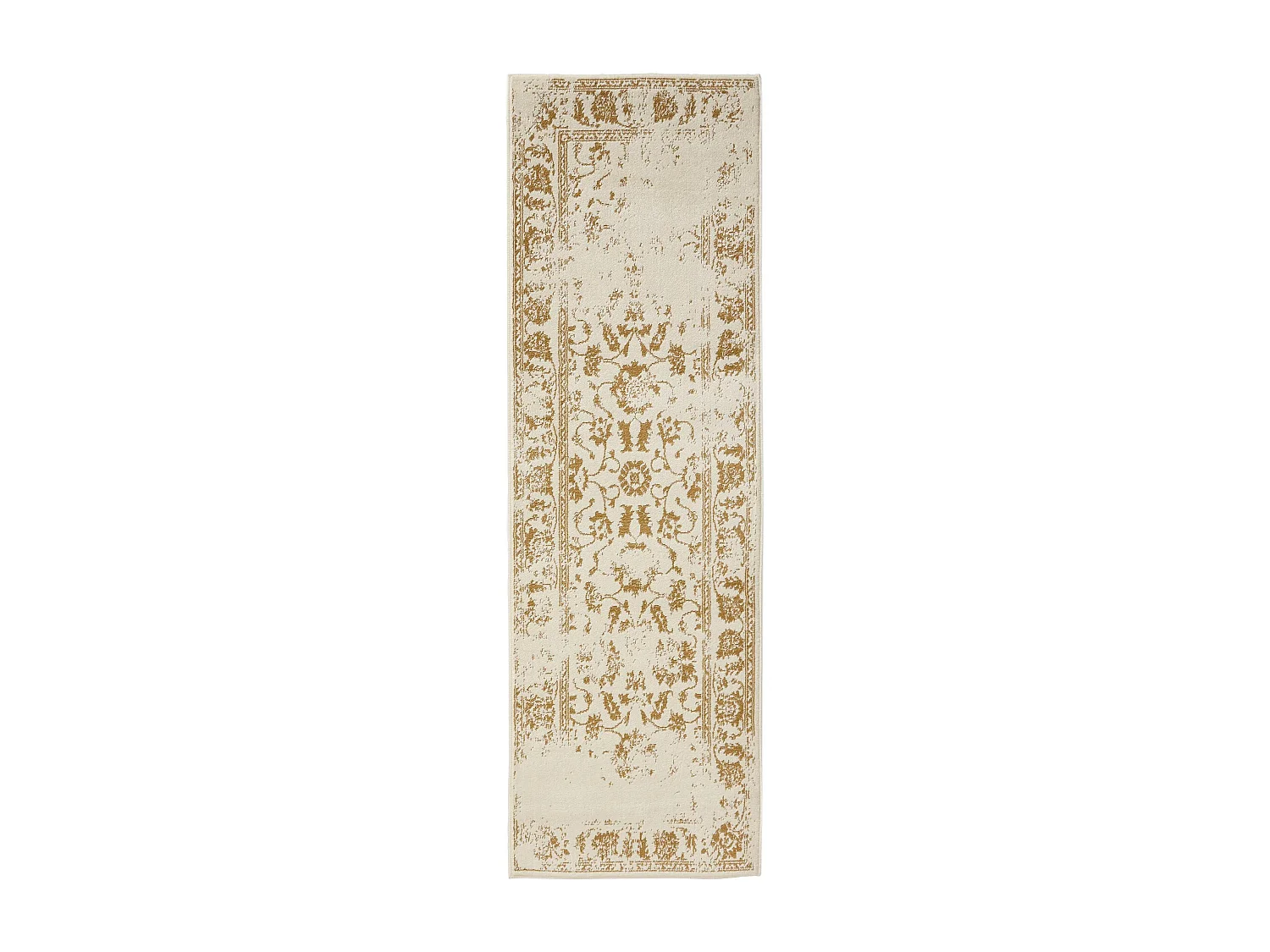 Tapis Suki Crème/Jaune 80x240 cm