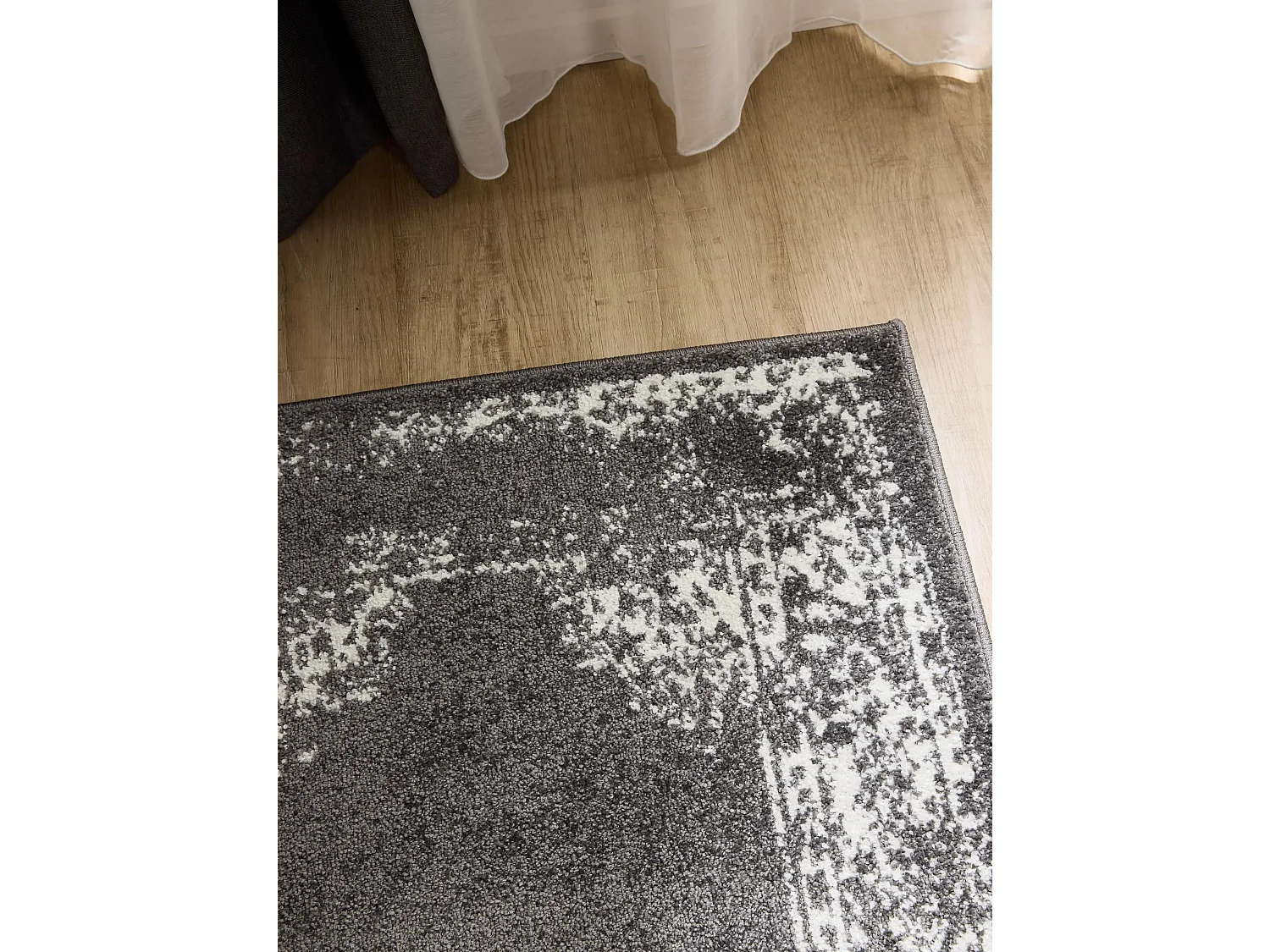 Tapis de couloir Sia Gris 80x240 cm