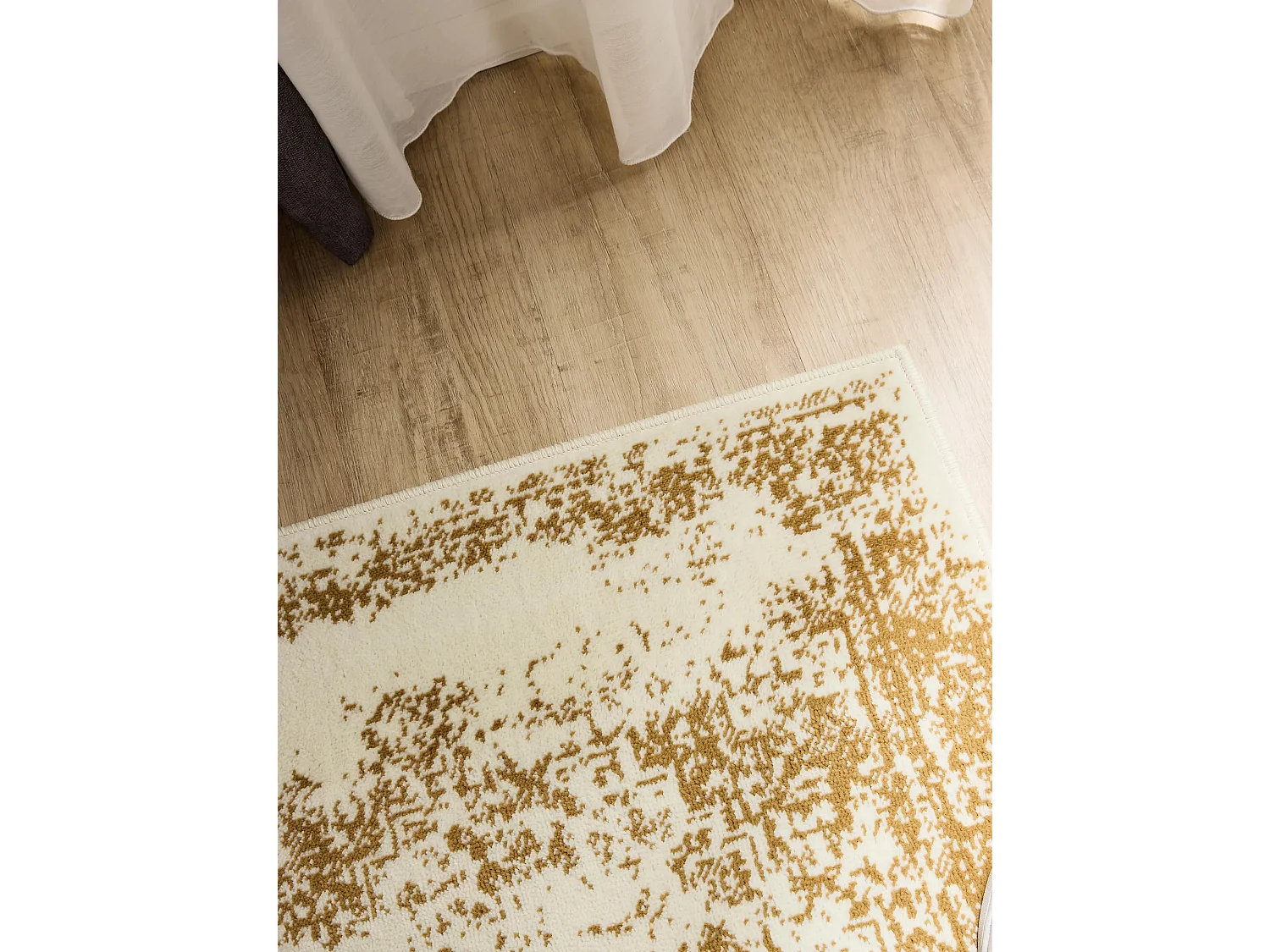 Tapis Suki Crème/Jaune 80x240 cm