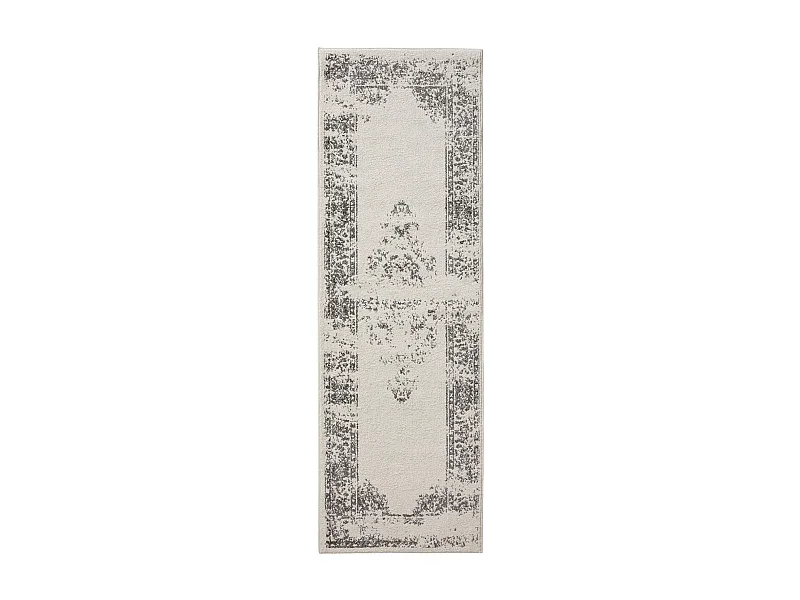Tapis de couloir Sia Crème/Gris 80x240 cm