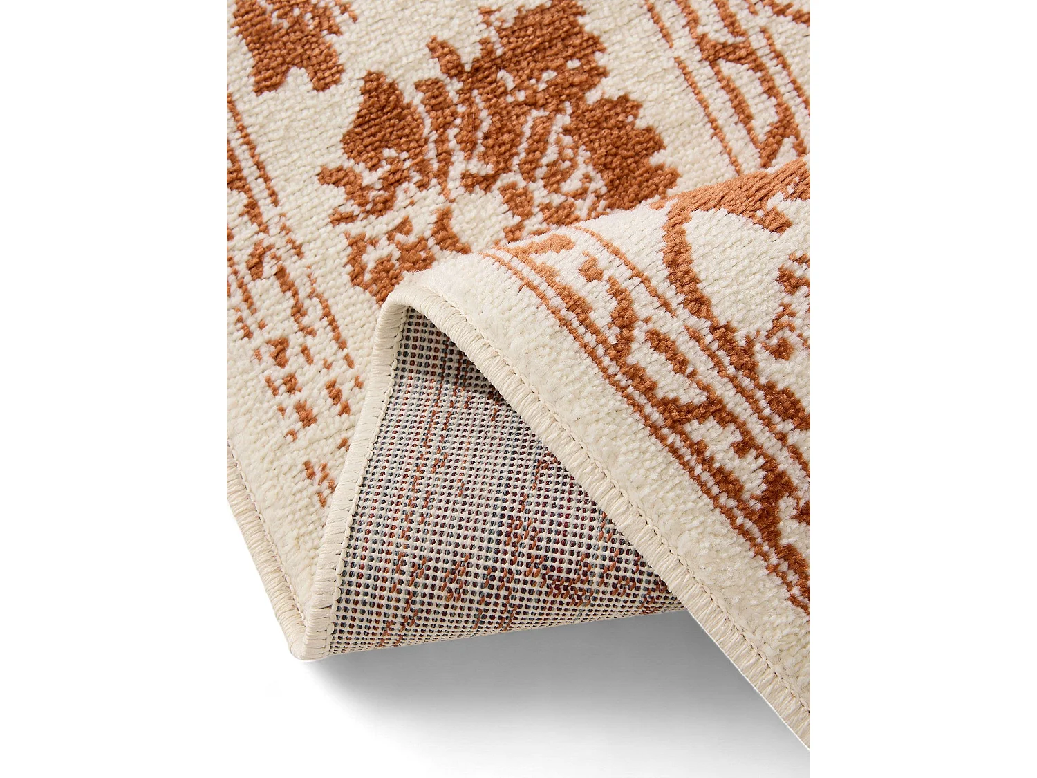 Tapis Suki Crème/Orange 80x240 cm