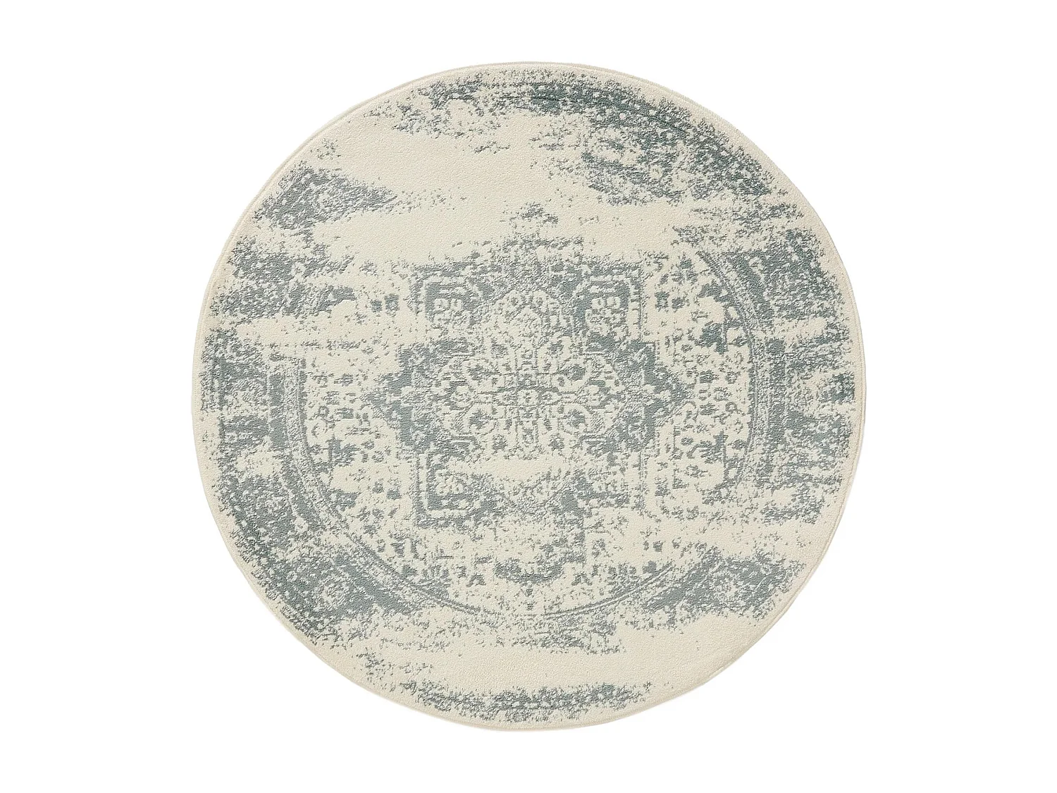 Tapis Suki Crème/Menthe ø 120 cm rond