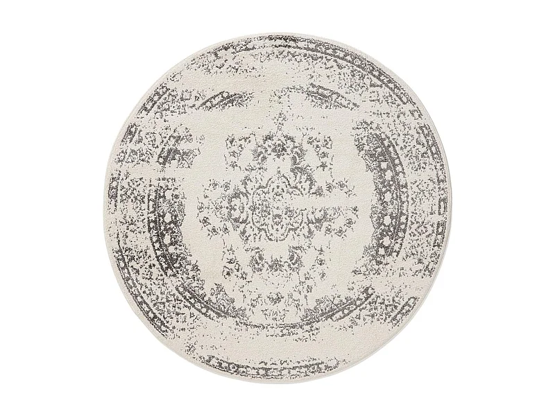 Tapis Sia Crème/Gris ø 120 cm rond