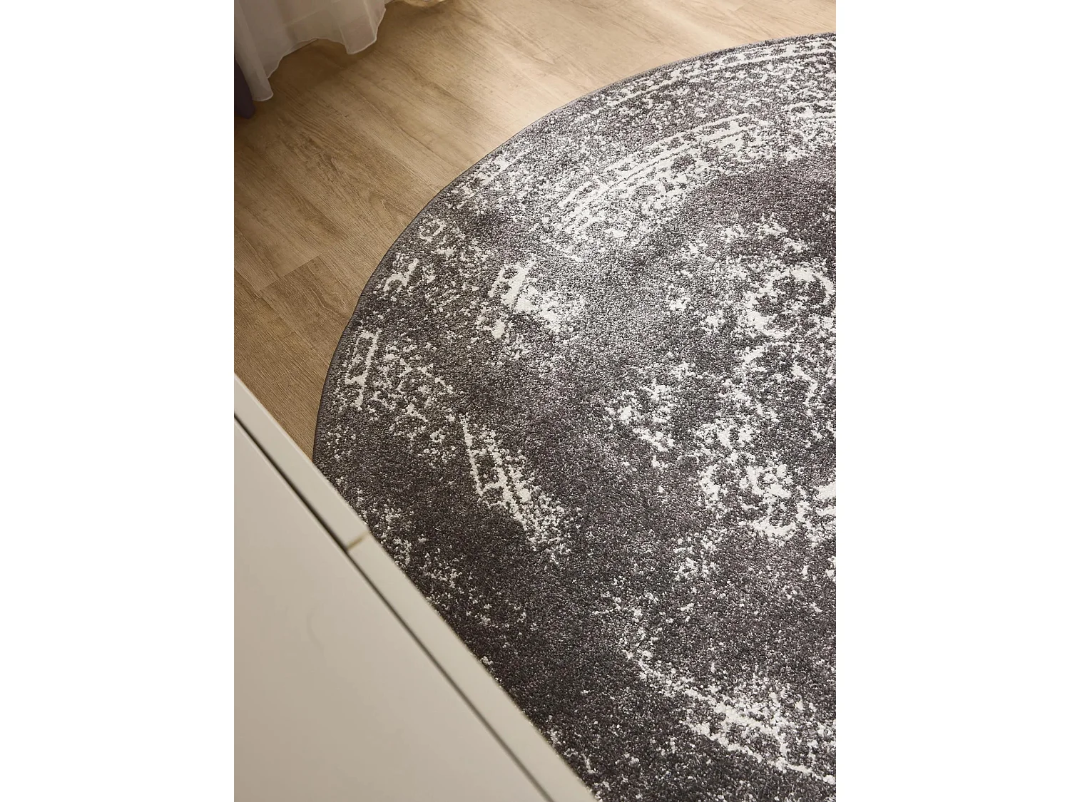 Tapis Sia Gris ø 120 cm rond