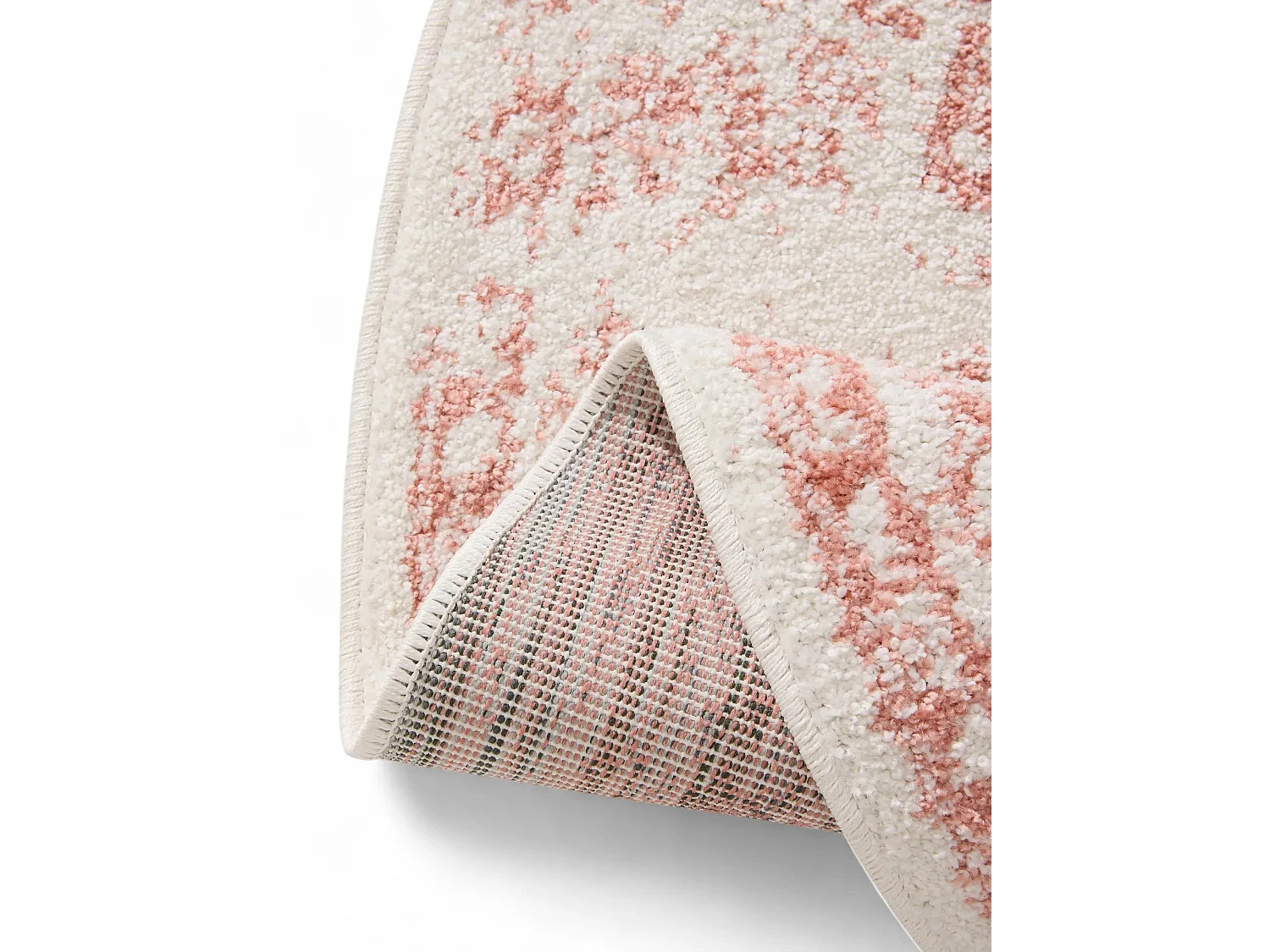Tapis Sia Crème/Rose ø 160 cm rond
