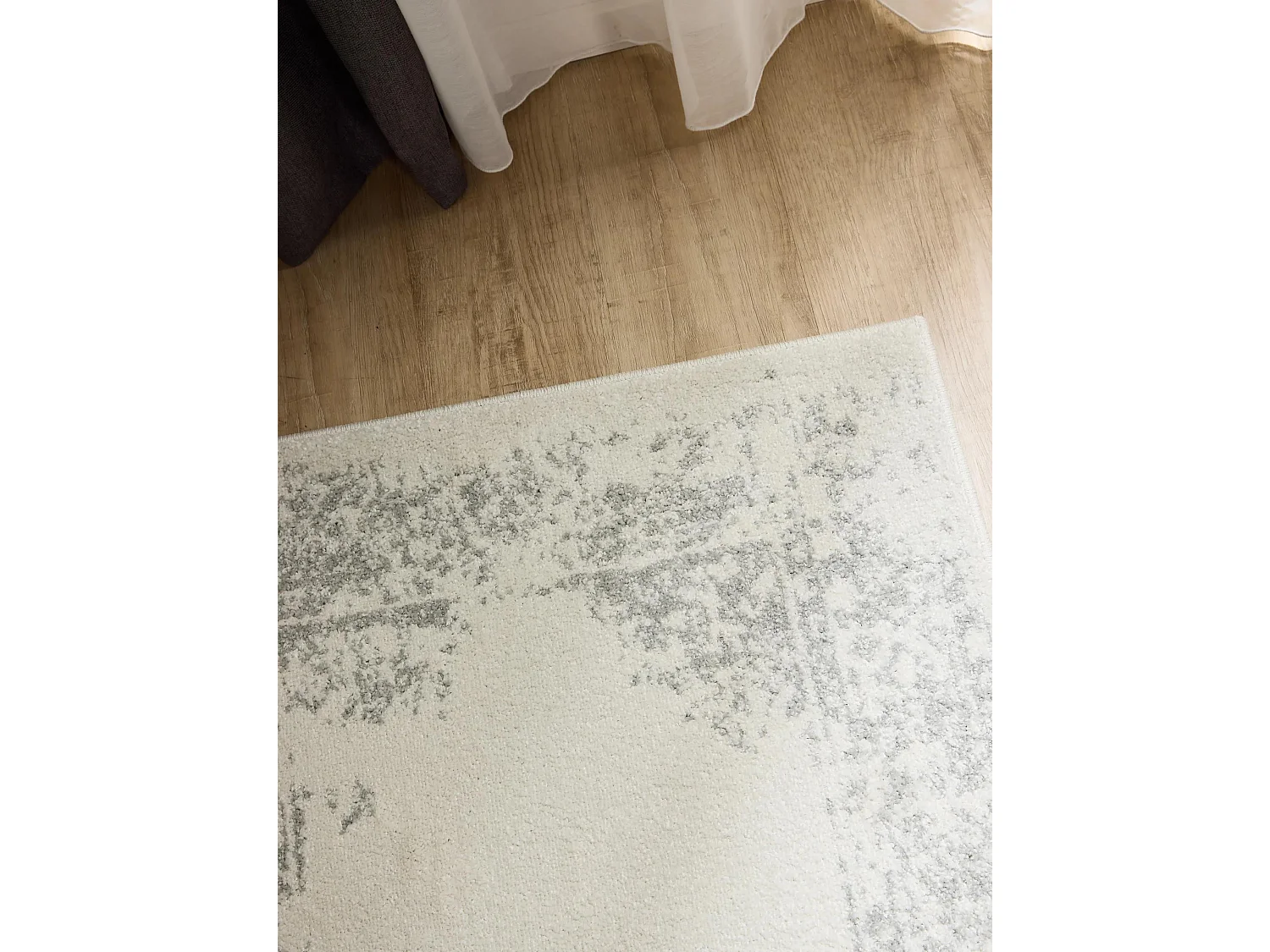 Tapis de couloir Sia Crème/Taupe 80x240 cm
