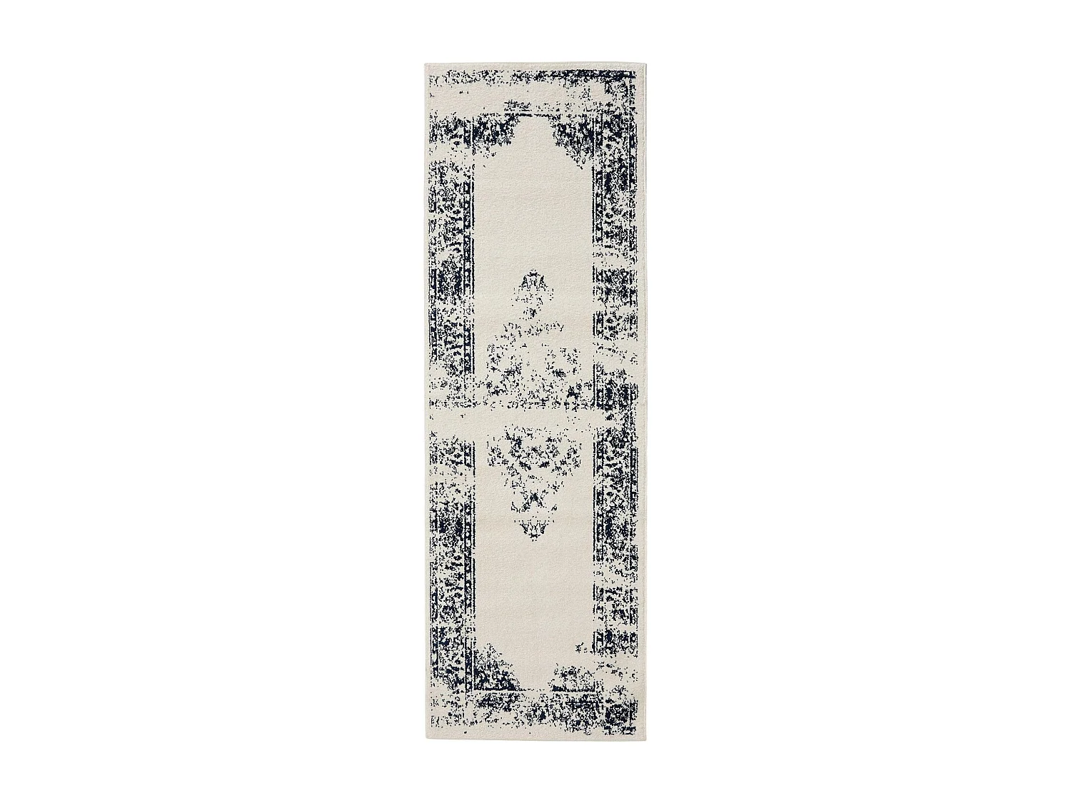 Tapis de couloir Sia Crème/Bleu 80x240 cm