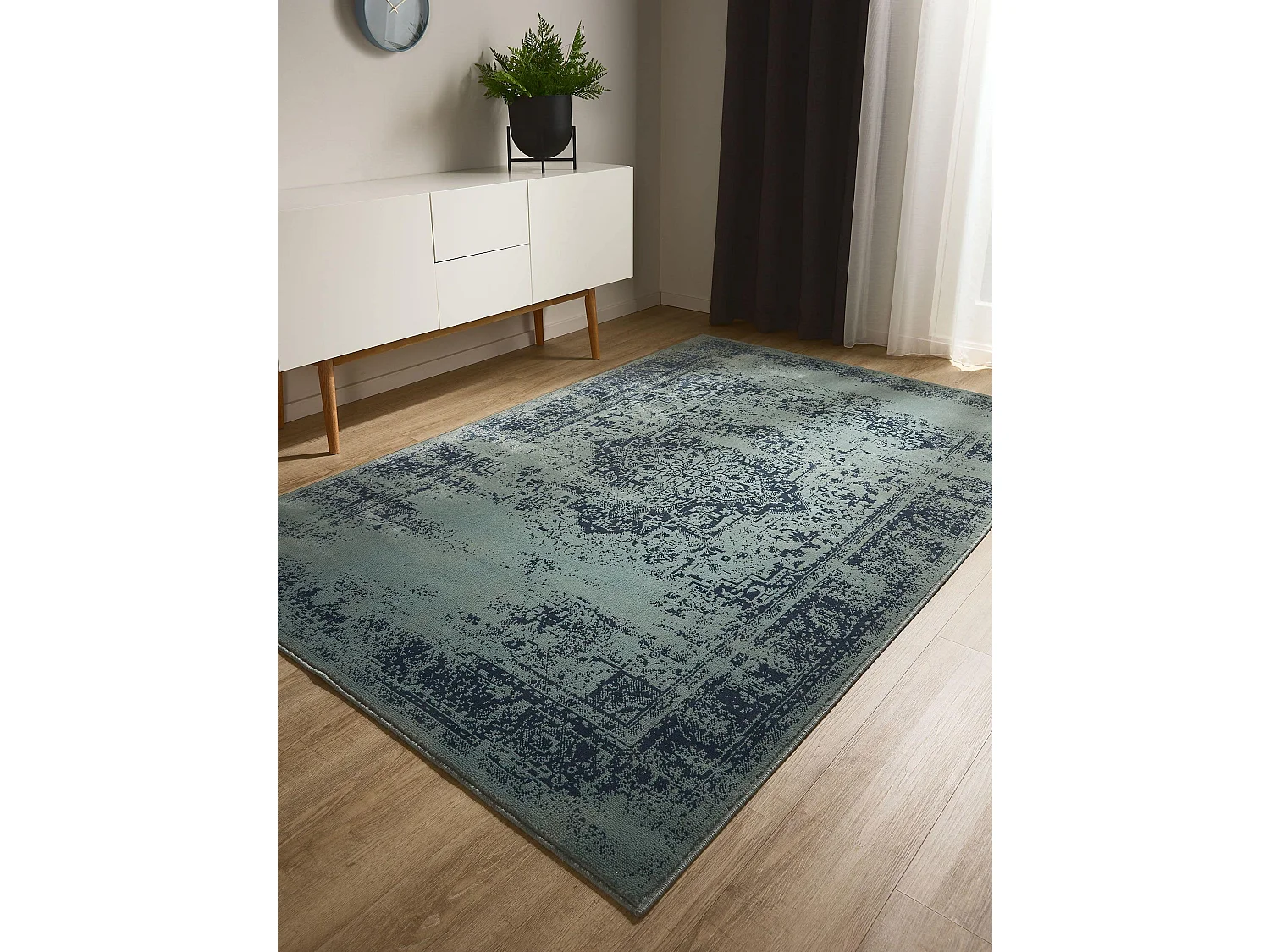 Tapis Suki Turquoise 240x340 cm