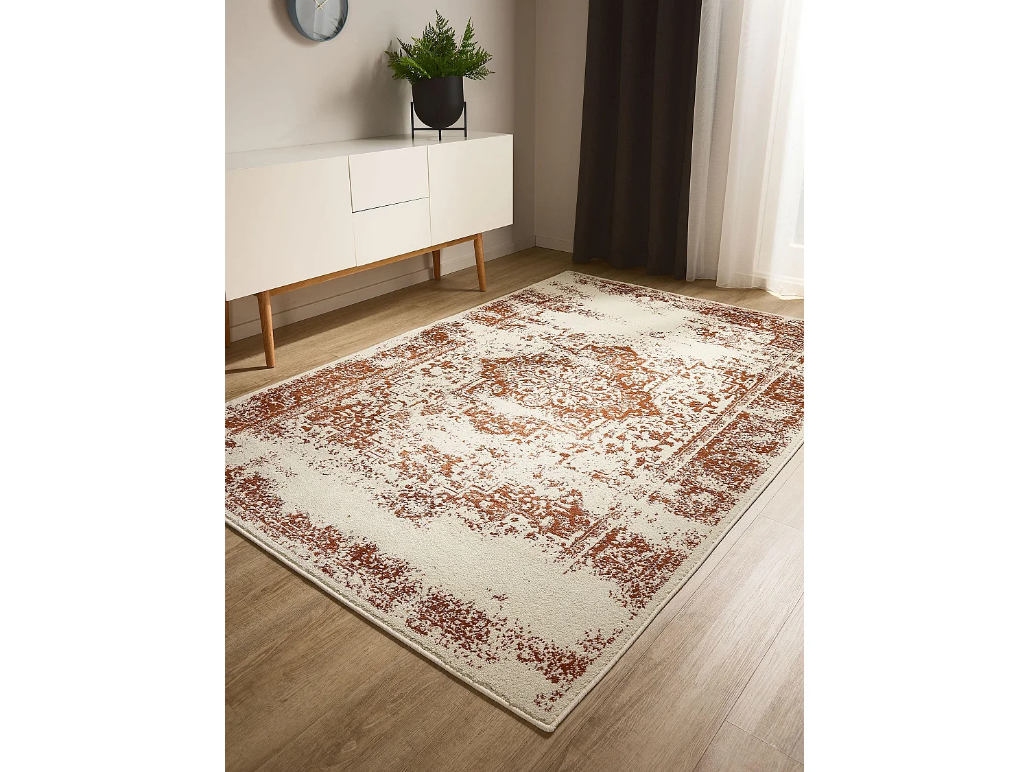 Tapis Suki Crème/Orange 160x230 cm