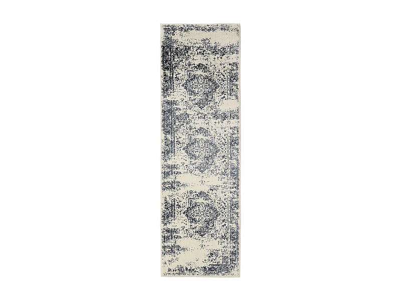 Tapis Suki Crème/Bleu 80x240 cm