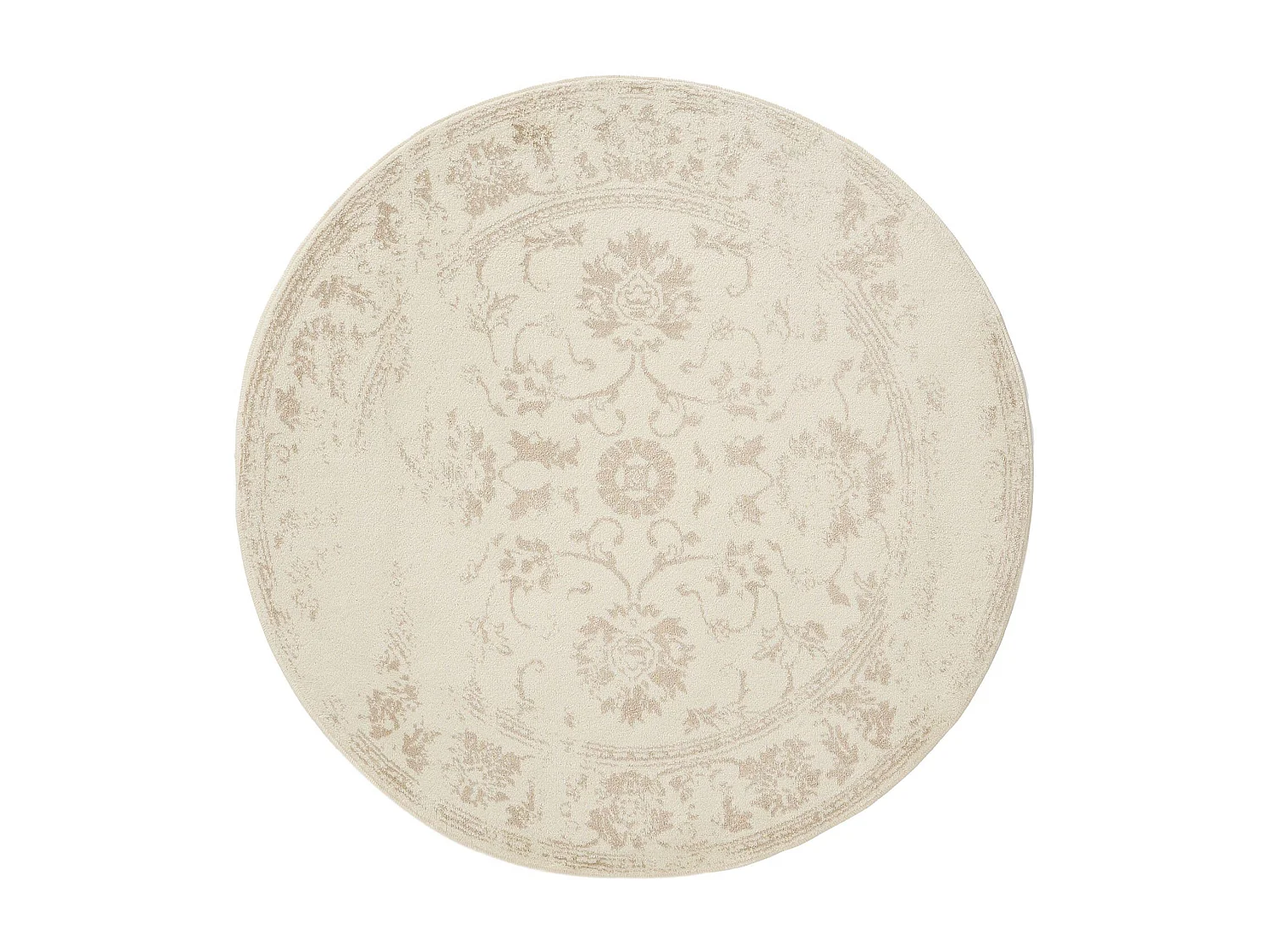 Tapis Suki Crème/Beige ø 120 cm rond