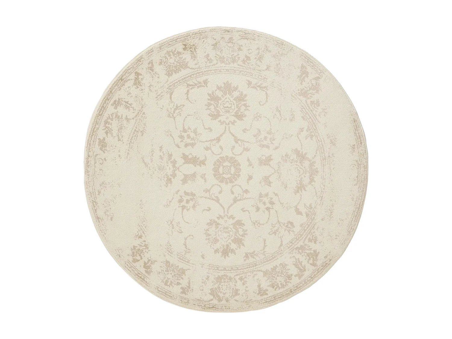 Tapis Suki Crème/Beige ø 120 cm rond
