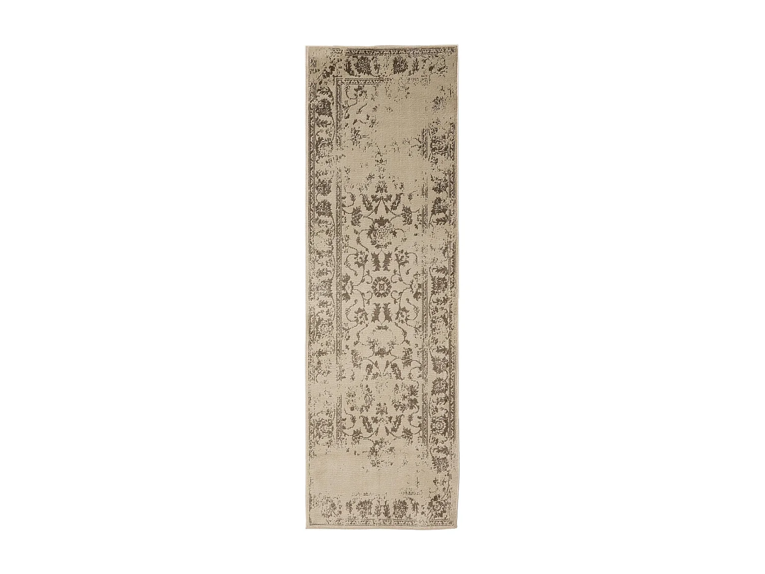 Tapis Suki Crème/Marron 80x240 cm