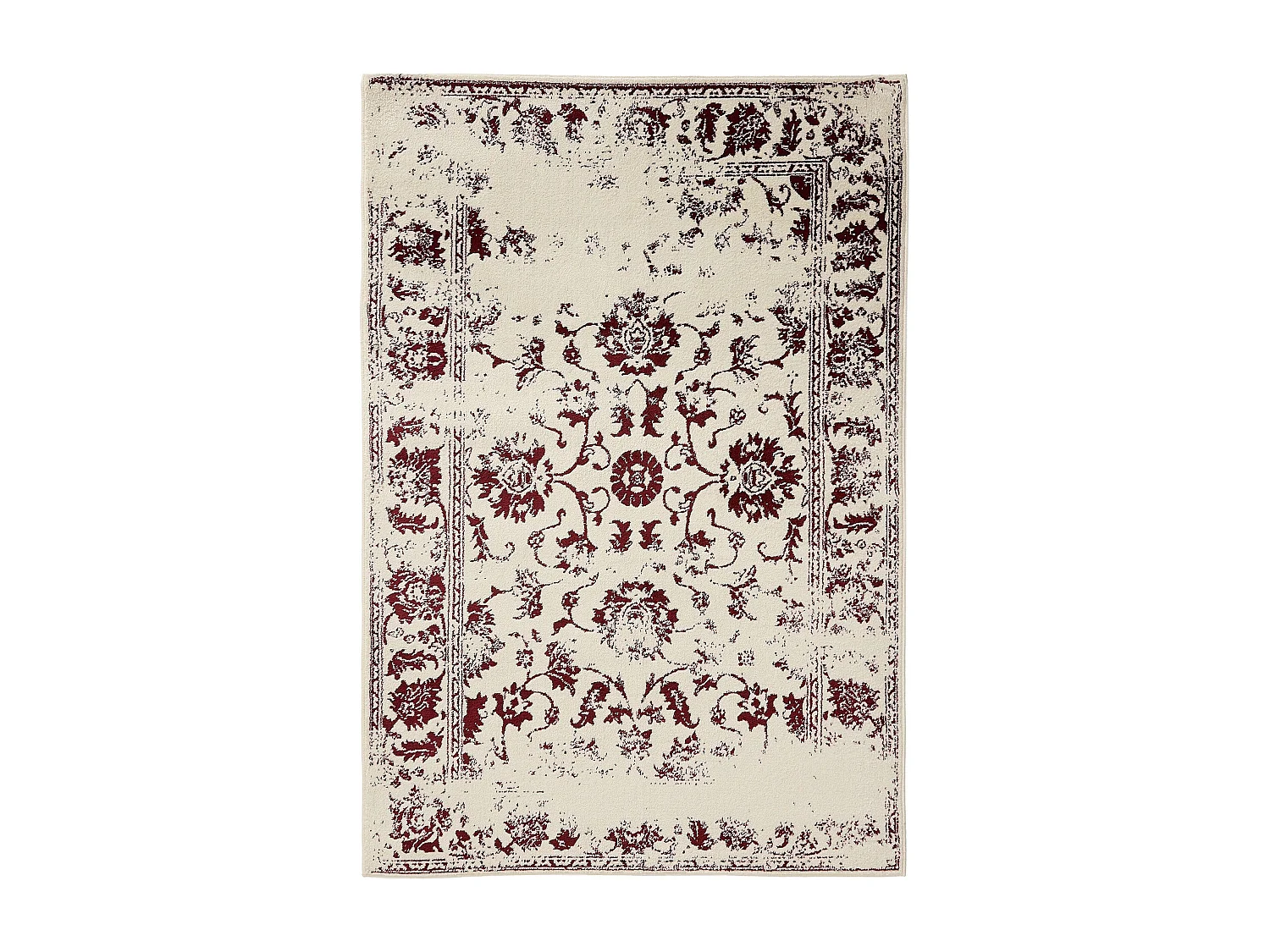 Tapis Suki Crème/Rouge 300x400 cm