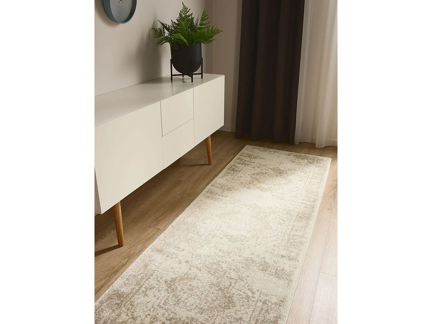 Tapis Suki Cream/Beige 80x240 cm