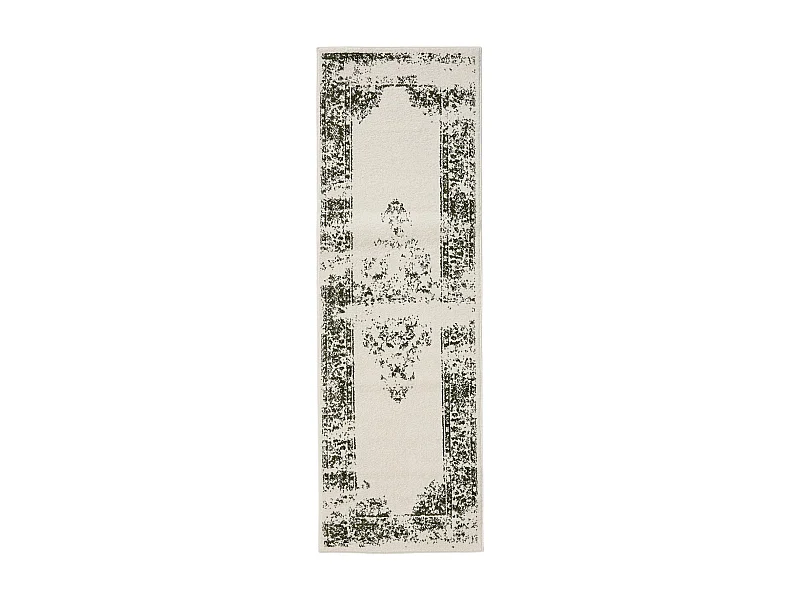 Tapis de couloir Sia Crème/Vert 80x240 cm