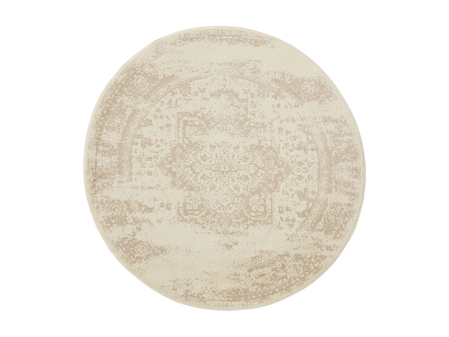 Tapis Suki Cream/Beige ø 120 cm rond