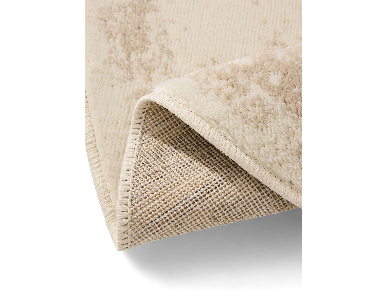 Tapis Suki Cream/Beige ø 120 cm rond