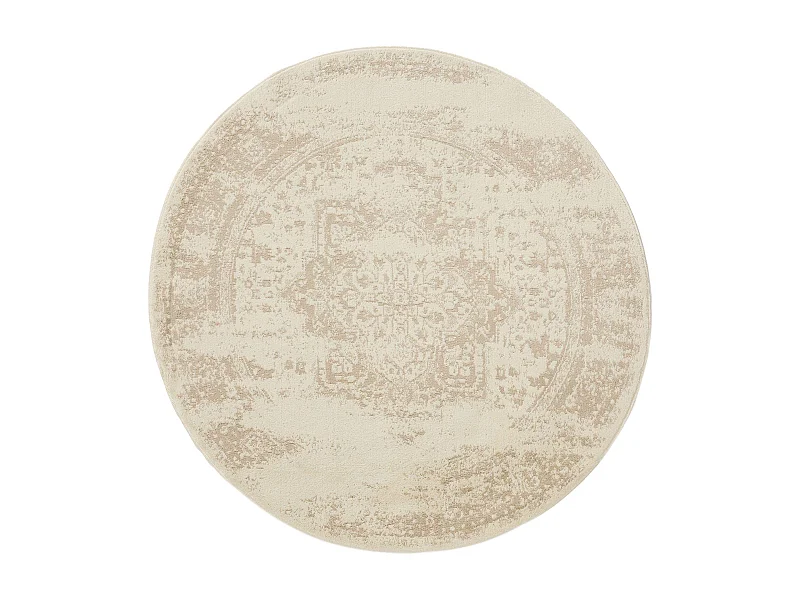 Tapis Suki Cream/Beige ø 120 cm rond